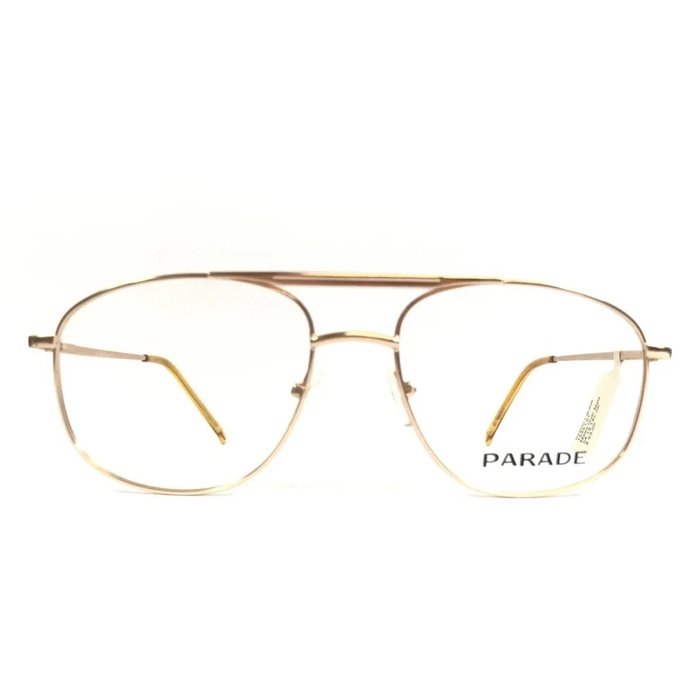 Parade Eyeglasses Frames 1536 M.GOLD Matte Gold Aviator Wire Rim 54-18-145